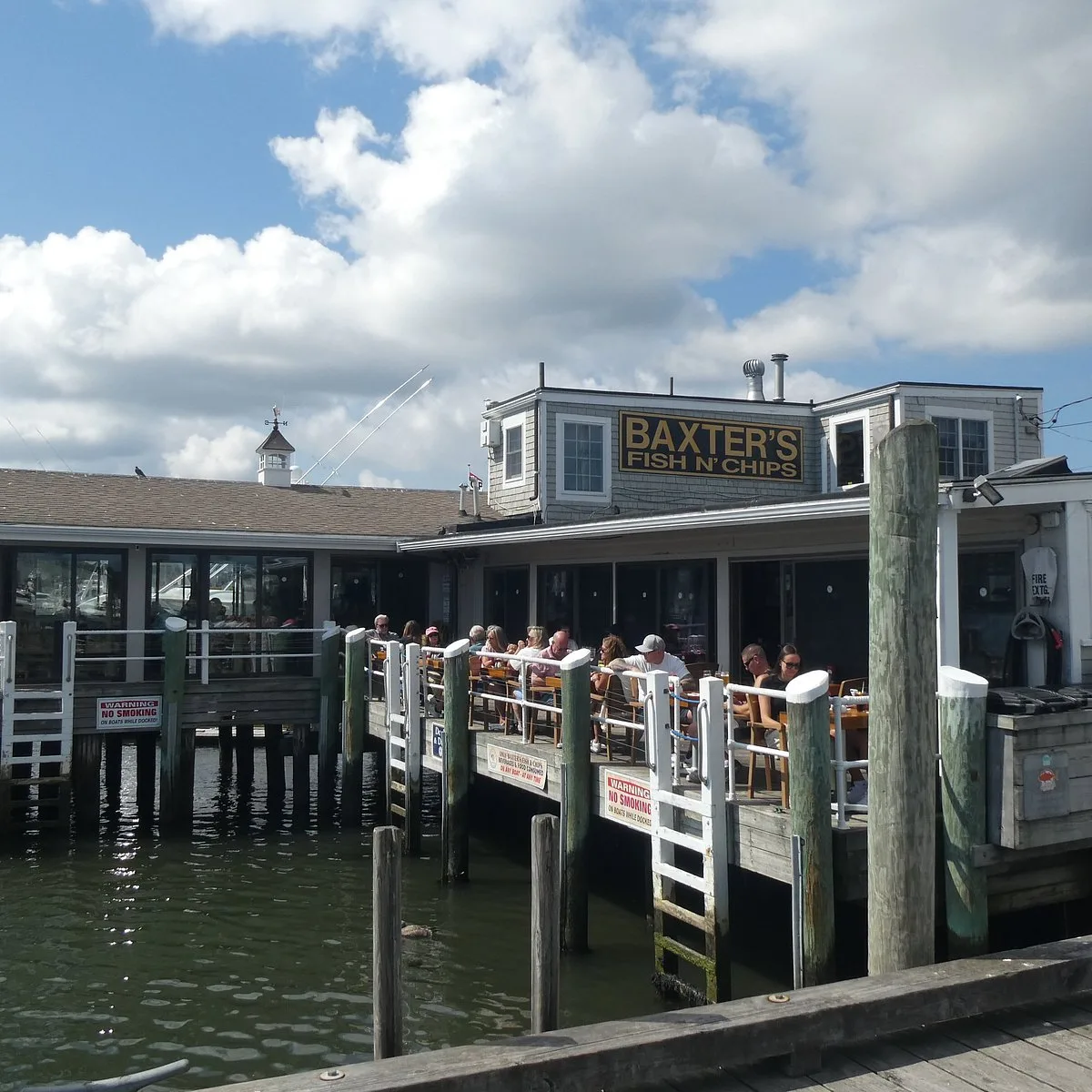 Busy summer day at the docks