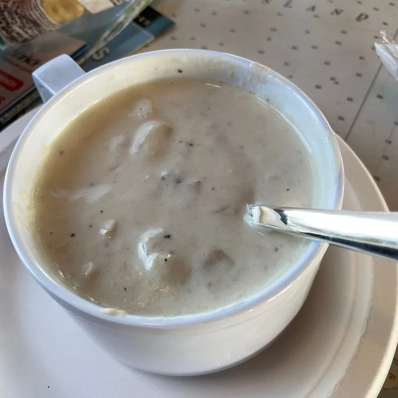 New England clam chowder
