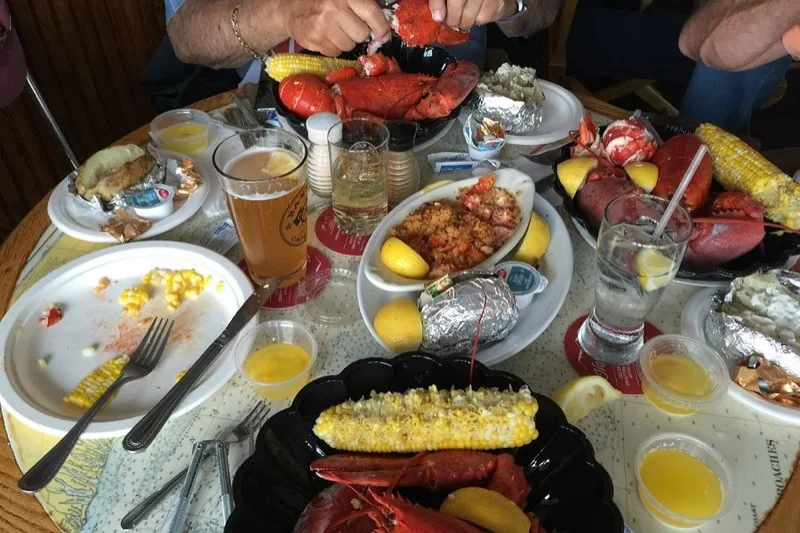 Fresh lobster feast